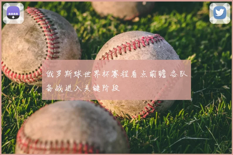 俄罗斯球世界杯赛程看点前瞻 各队备战进入关键阶段
